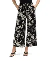 Ellen Tracy Women's Wide Leg Pant With Smocking In Black