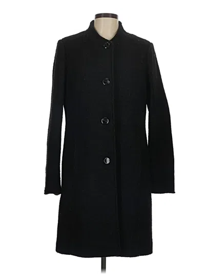 Pre-owned Ellen Tracy Wool Coat In Black