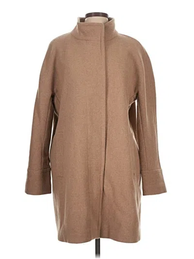 Pre-owned Ellen Tracy Wool Coat In Brown