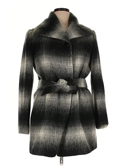 Pre-owned Ellen Tracy Wool Coat In Gray