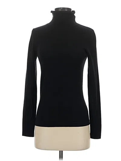 Pre-owned Ellen Tracy Wool Pullover Sweater In Black