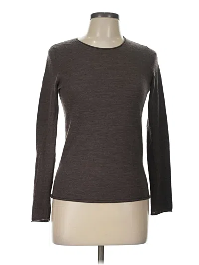Pre-owned Ellen Tracy Wool Pullover Sweater In Brown