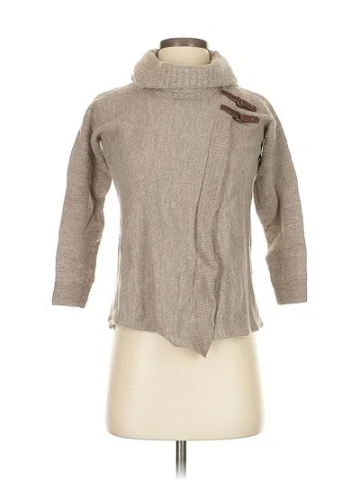 Pre-owned Ellen Tracy Wool Pullover Sweater In Tan