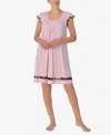 Ellen Tracy Chemise In Pink Print