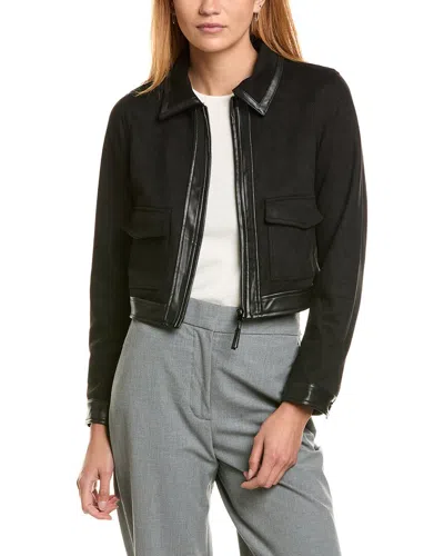 Ellen Tracy Zip Front Jacket In Black
