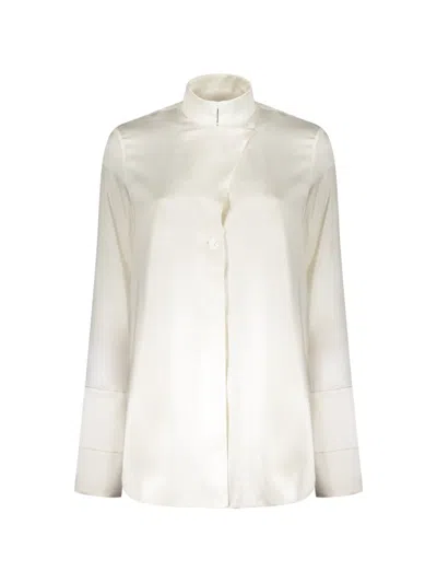 Ellery Asymmetric Shirt In White