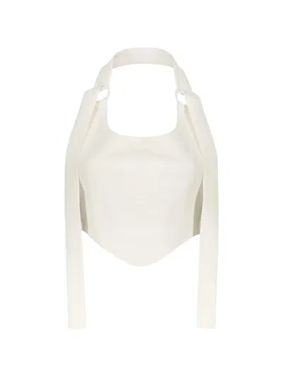 Ellery Corset-style Halterneck Top In Neutral