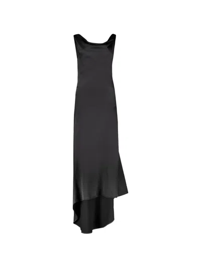 Ellery Cowl-neck Asymmetrical Dress In Black