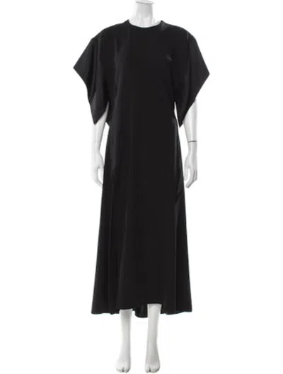 Pre-owned Ellery Crew Neck Long Dress In Black