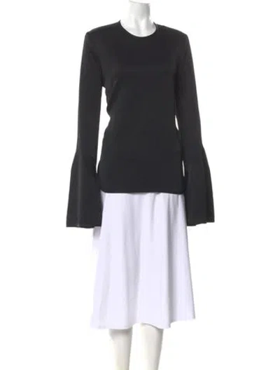 Pre-owned Ellery Crew Neck Long Sleeve Top In Gray