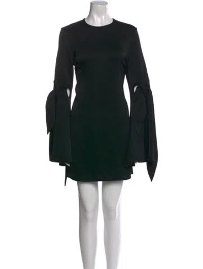 Pre-owned Ellery Crew Neck Mini Dress In Black