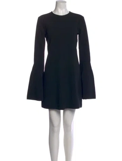 Pre-owned Ellery Crew Neck Mini Dress In Black