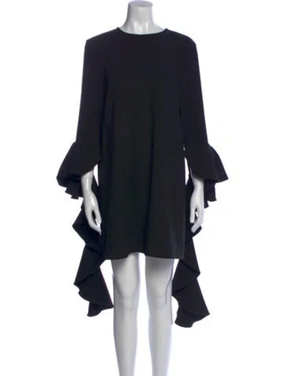 Pre-owned Ellery Crew Neck Mini Dress In Black