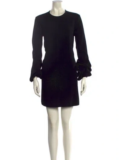 Pre-owned Ellery Crew Neck Mini Dress In Black