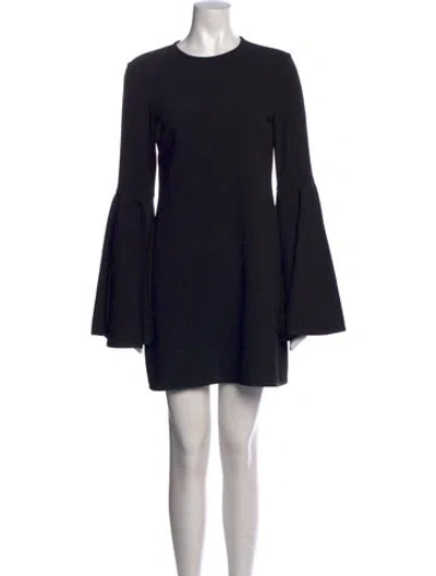 Pre-owned Ellery Crew Neck Mini Dress In Black