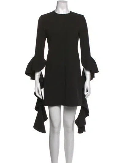 Pre-owned Ellery Crew Neck Mini Dress In Black