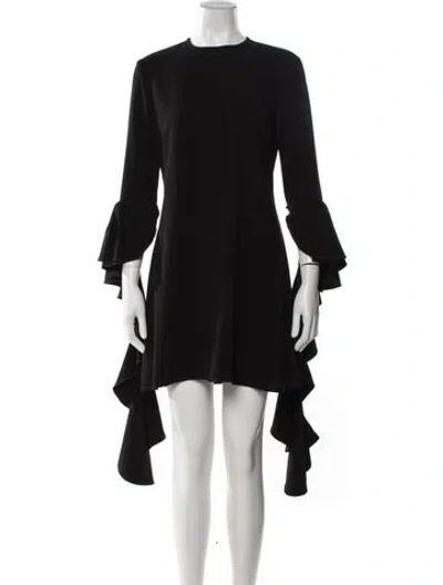 Pre-owned Ellery Crew Neck Mini Dress In Black