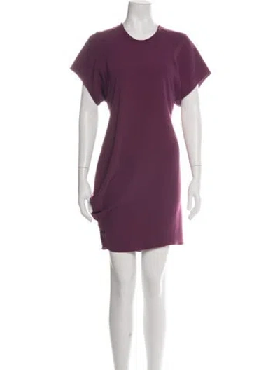 Pre-owned Ellery Crew Neck Mini Dress In Purple