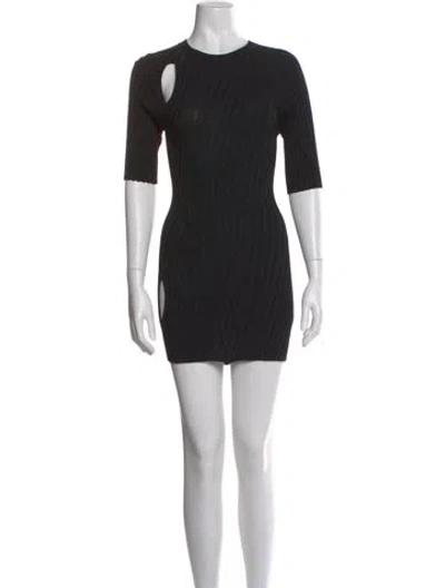 Pre-owned Ellery Crew Neck Mini Dress W/ Tags In Black