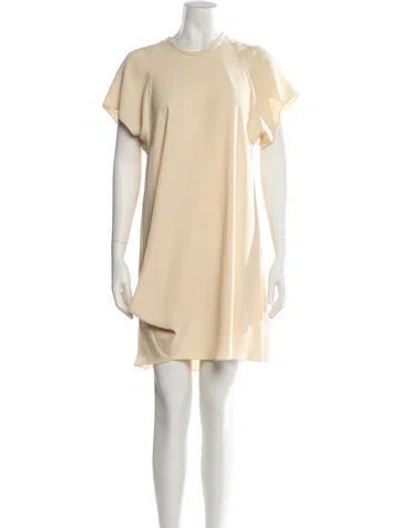 Pre-owned Ellery Crew Neck Mini Dress In Yellow