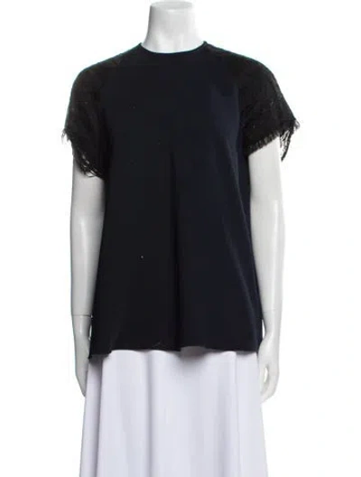 Pre-owned Ellery Crew Neck Short Sleeve T-shirt In Black