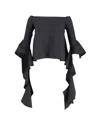 Ellery Delores Off-shoulder Top In Black Polyester In Black