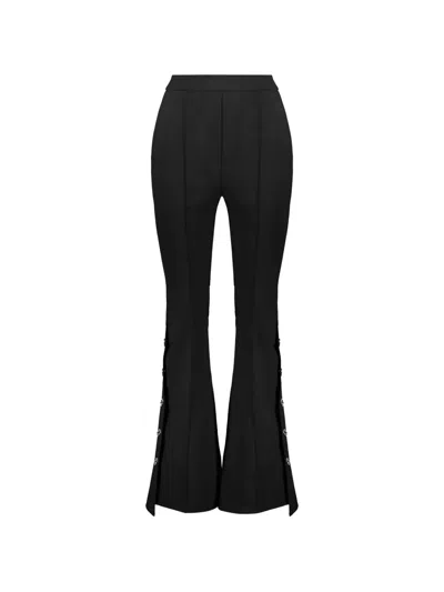 Ellery Embellished Flared Trousers In Black