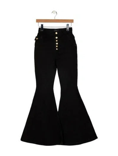 Pre-owned Ellery High-rise Flared Jeans In Black