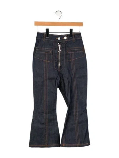 Pre-owned Ellery High-rise Wide Leg Jeans In Blue