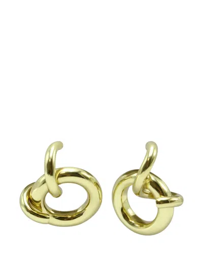 Ellery Intertwined-circle Hanging Earrings In Gold