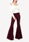 Ellery Jacuzzi Classic Full Flare Pants In Red