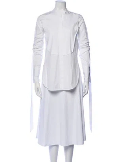 Pre-owned Ellery Long Sleeve Blouse In Gray