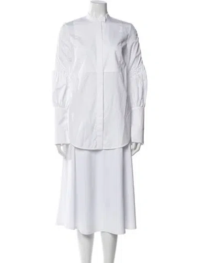 Pre-owned Ellery Long Sleeve Blouse In Neutral