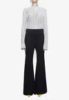 Ellery Lovedolls Wide Leg Flare Pants In Black