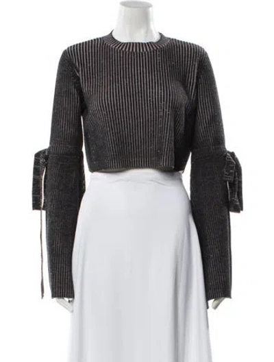 Pre-owned Ellery Merino Wool Striped Sweater In Purple