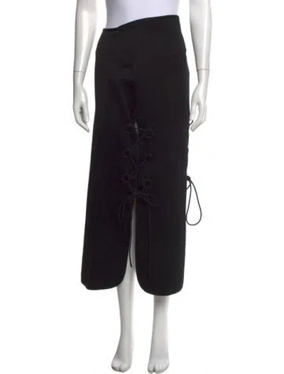 Pre-owned Ellery Midi Length Skirt In Black