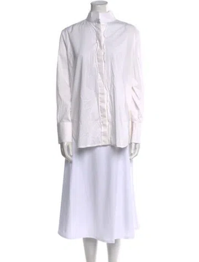 Pre-owned Ellery Mock Neck Long Sleeve Tunic In Neutral