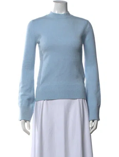 Pre-owned Ellery Mock Neck Sweater In Blue