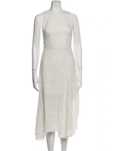 Pre-owned Ellery Patterned Knee-length Dress In Neutral