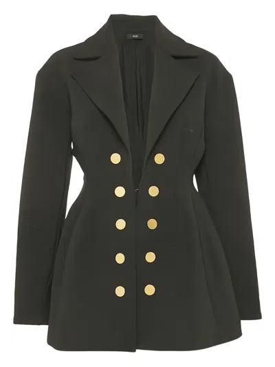 Pre-owned Ellery  Flared Button-detail Jacket In Black