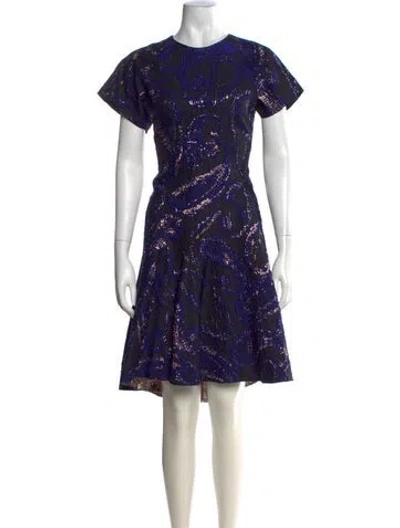 Pre-owned Ellery Printed Mini Dress In Purple