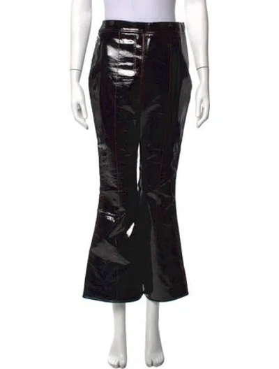 Pre-owned Ellery Printed Wide Leg Pants In Black