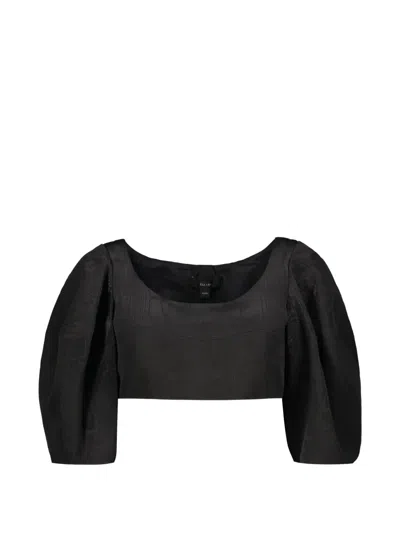 Ellery Puff-sleeve Blouse In Black