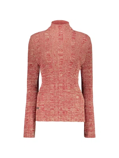 Ellery Ribbed-knit Turtleneck Sweater In Brown