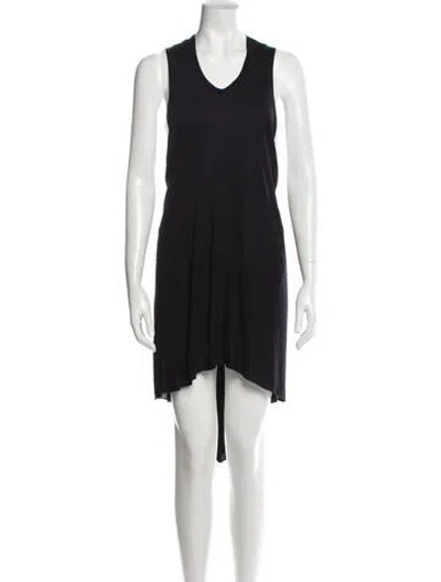 Pre-owned Ellery Scoop Neck Midi Length Dress In Blue