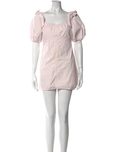 Pre-owned Ellery Scoop Neck Mini Dress In Pink