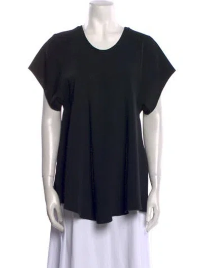 Pre-owned Ellery Scoop Neck Short Sleeve T-shirt In Black
