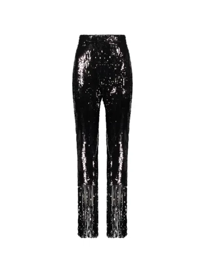 Ellery Sequin-embellished Trousers In Black