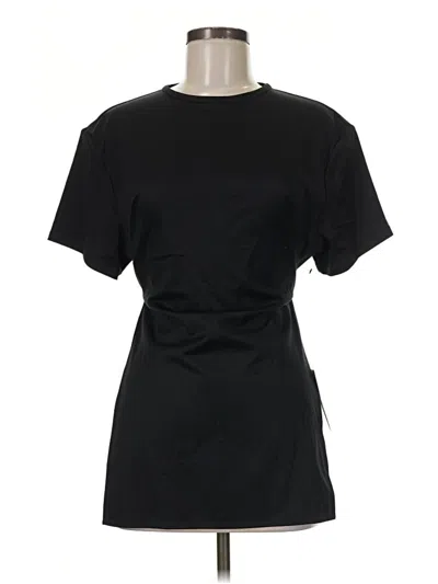 Ellery Short Sleeve Top Black Crew Neck Tops