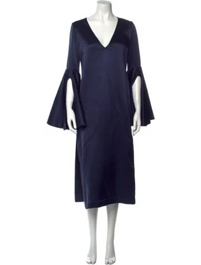 Pre-owned Ellery Silk Long Dress In Blue